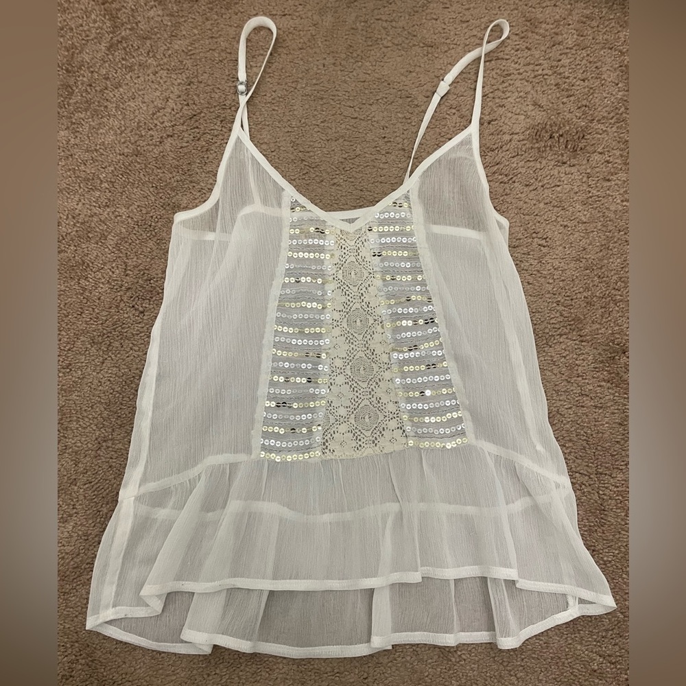 White Hollister Cami - worn once